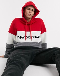 Худи красного цвета New Balance-Красный