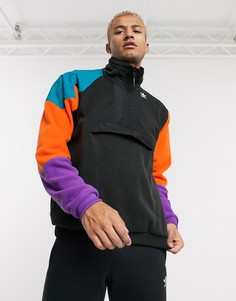 Черная флисовая куртка с короткой молнией adidas Originals PT3-Черный