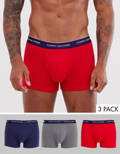 Набор из 3 боксеров-брифов красного / серого / темно-синего цвета Tommy Hilfiger-Мульти