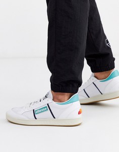 Синие кожаные кроссовки Ellesse LS-80-Белый