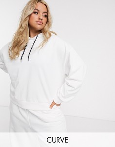 Худи ASOS 4505 Curve-Белый