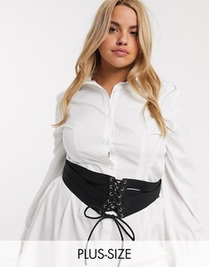 Черный ремень ASOS DESIGN Curve