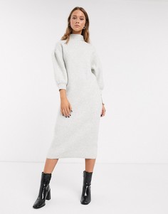 Платье миди ASOS DESIGN-Серый