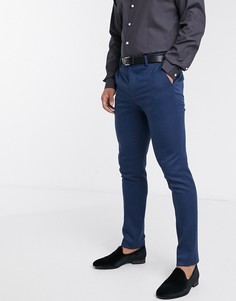 Брюки облегающего кроя ASOS DESIGN wedding-Синий