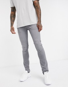 Светло-серые супероблегающие джинсы Jack & Jones Intelligence-Серый