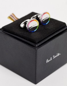 Серебристые запонки с логотипом Paul Smith-Серебряный