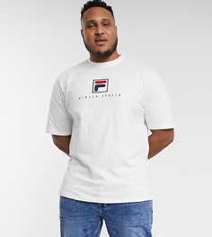 Белая футболка с логотипом Fila Plus эксклюзивно для ASOS-Белый