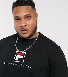 Черная футболка с логотипом Fila Plus эксклюзивно для ASOS-Черный