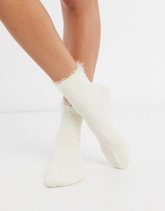 Пушистые носки Free People-Белый