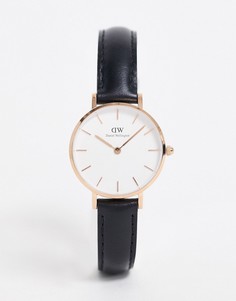Часы с черным ремешком Daniel Wellington Petite Sheffield, 28 мм-Черный