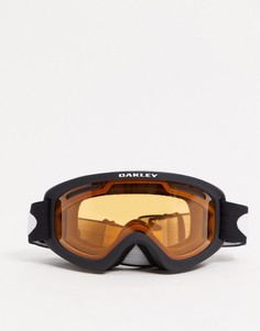 Черные матовые горнолыжные очки со стеклами оранжевого и темно-серого цвета Oakley O Frame 2.0 Pro XS-Черный