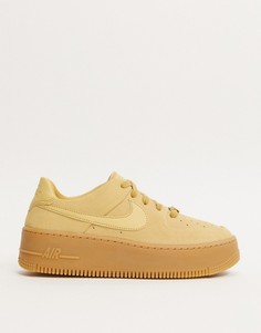 Бежевые кроссовки Nike Air Force 1 Sage-Кремовый