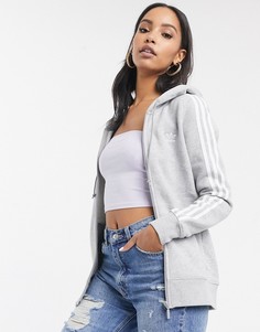 Худи на молнии adidas Originals-Светло-бежевый