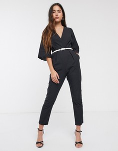Комбинезон с принтом и узкими штанинами Closet-Черный