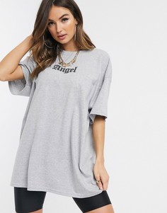 Oversized-футболка с принтом \"angel\" HNR LDN-Черный Honour