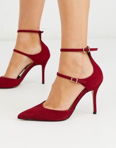 Красные кожаные туфли на каблуке ALDO-Красный