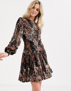 Трикотажное платье мини Free People heartbeats-Черный