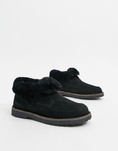 Теплые черные ботинки с подкладкой Birkenstock-Черный