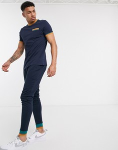 Темно-синие джоггеры скинни от комплекта ASOS DESIGN-Темно-синий
