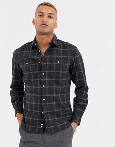 Серая рубашка в клетку Celio-Серый