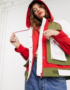 Куртка в стиле колор блок с карманами Tommy Jeans-Мульти