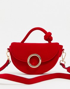 Красная бархатная сумка через плечо Skinnydip-Красный