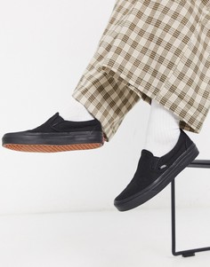 Черные кроссовки-слипоны Vans Classic-Черный