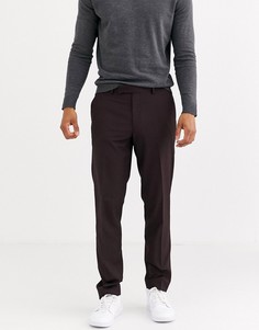 Узкие брюки сливового цвета ASOS DESIGN-Фиолетовый