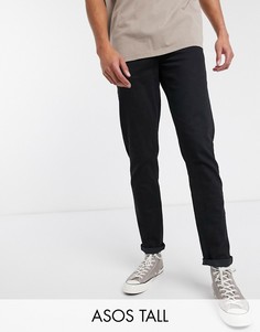 Суженные книзу черные джинсы ASOS DESIGN Tall-Черный