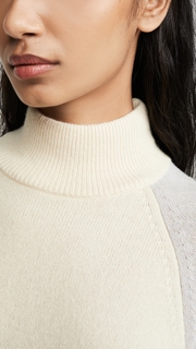 Club Monaco Colorblock Mock Neck Sweater