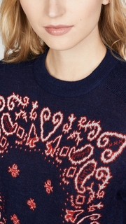 Scotch & Soda/Maison Scotch Jacquared Bandana Sweater