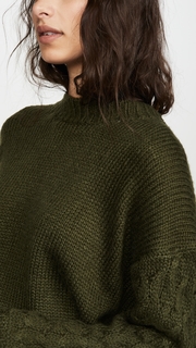 Line & Dot Juniper Cable Sleeve Sweater