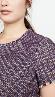 Rebecca Taylor Short Sleeve Blanket Tweed Dress