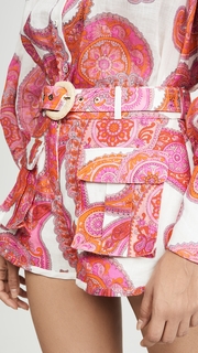 Zimmermann Peggy Safari Pocket Shorts