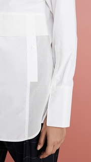 3.1 Phillip Lim Poplin Patchwork Shirt