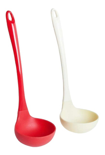 Половник ATTRIBUTE Red & white