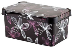 Ящик для хранения стокгольм 6л black lily Curver