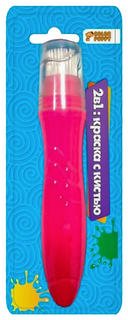 Краска Color Puppy с кистью в тюбике 2в1 24 мл 95371 Красная