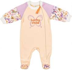 Комбинезон на молнии Lucky Child Тропический рай, размер 62
