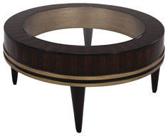 Журнальный стол Garda Decor 51х105х105 см, коричневый