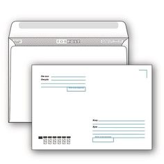 Конверт "Куда / Кому", 23 х 32 см No Brand