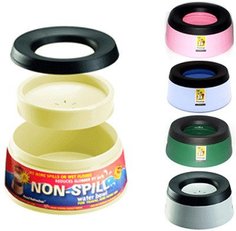 Миска для животных Prestige Road Refresher, непроливайка, голубая, 0,6 л