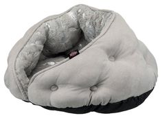 Лежак для собак TRIXIE Feather, с бортиком, серый, 65x60 см
