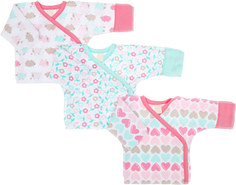 Комплект распашонок 3 шт. Lucky Child Овечки 30-147 фиолетовый р. 56-62