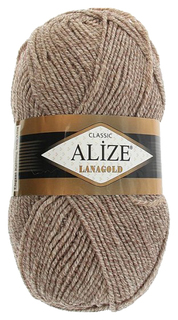 Пряжа "Lanagold" 51% акрил, 49% шерсть 240м/100гр (DUE 650) ALIZE