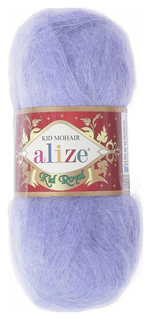 Пряжа "Kid mohair royal" 62% мохер, 38% полиамид 500м/50гр (40 сиреневый) ALIZE