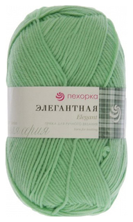Пряжа "Элегантная" 100% мериносовая шерсть 250м/100гр (86-Анис) Пехорский текстиль Пехорка