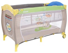 Манеж Pituso "Granada. Мишки", 2-уровневый, лаз на молнии