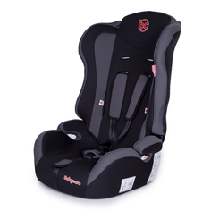 Автокресло Baby Care Upiter без вкладыша группа I/II/III, 9-36 кг, черно-серое