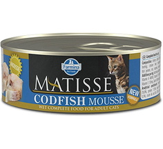 Консервы для кошек Farmina Matisse Cat Mousse, мусс с треской, 85г
